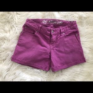 Purple Express Jean Shorts. Size 2.